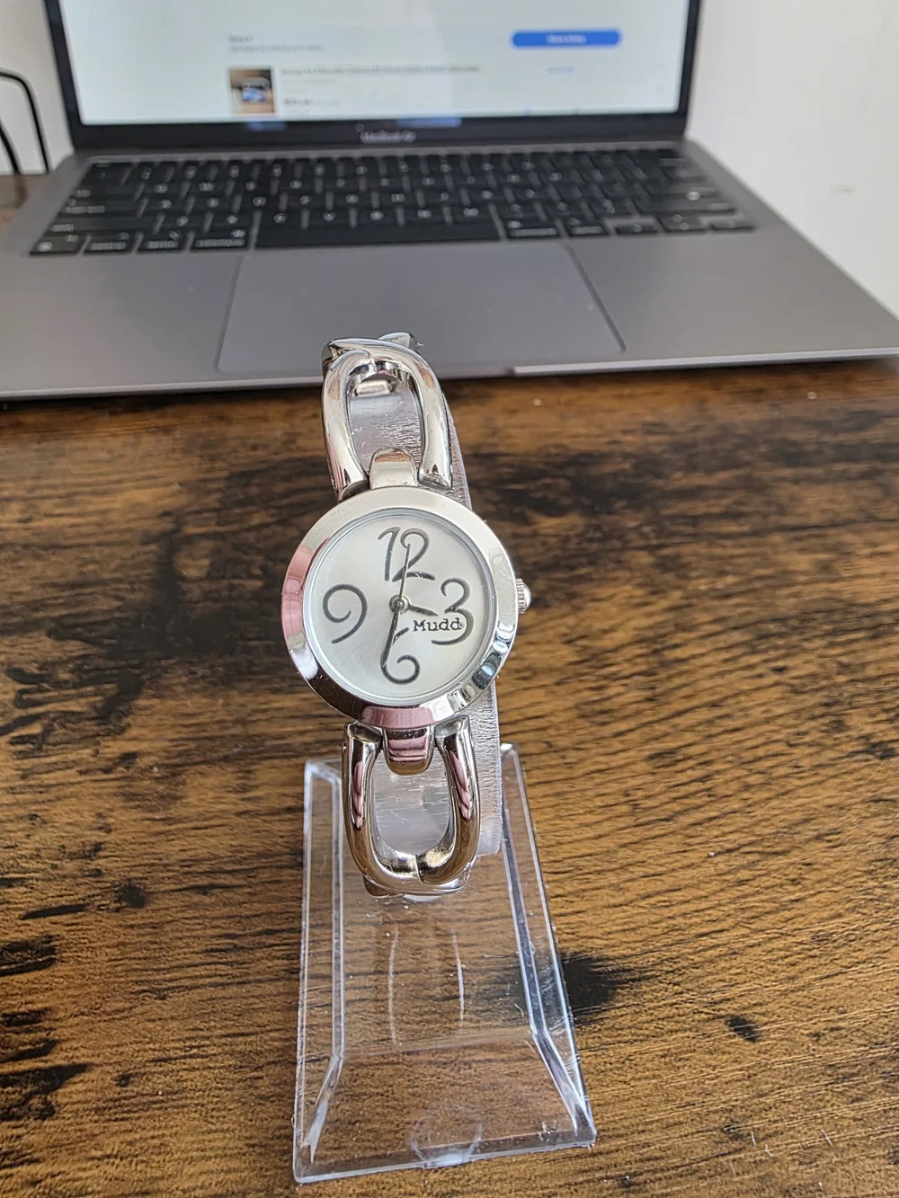 Mudd Women's Silver Bracelet Watch - Silver Dial